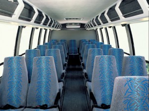 33 passenger mini bus interior